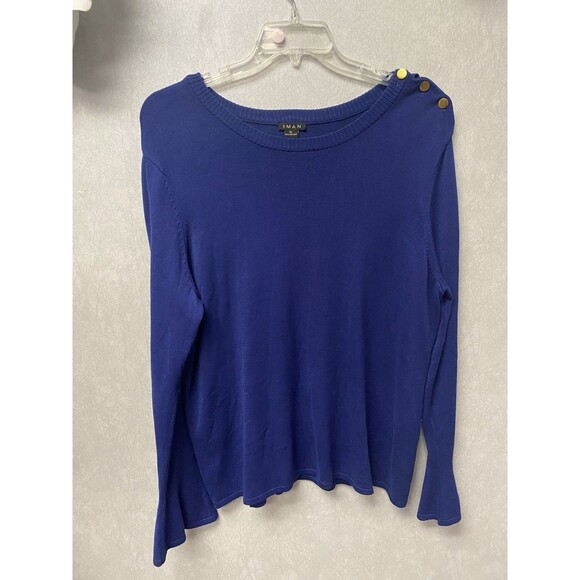 Iman Sweaters - Imam Blue Sweater Size XL